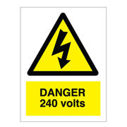 Danger 240V Sign
